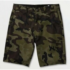 Volcom Vmonty Stretch 22" Mens Camo Shorts Size 30 - NEW w/Tags - MSRP‎ $50